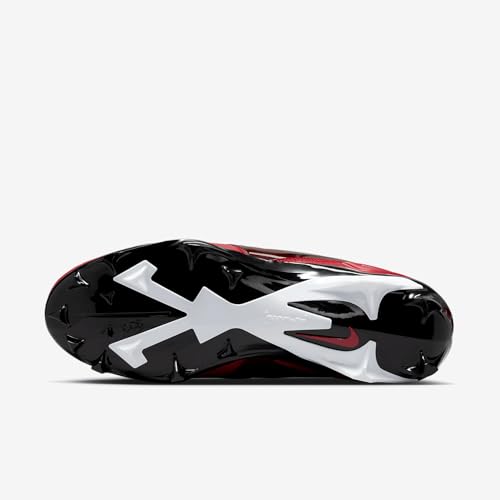 Nike Alpha Menace 4 Pro Football Cleats (FD7037-600, University Red/Metallic Silver/Team Red) Size 93