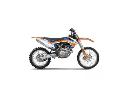 Kit déco moto cross Pulsar KTM 85 SX bleu : habillage graphique complet