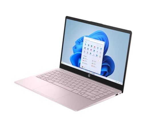 HP Laptop Student, processador Intel N150 (até 3,6 GHz), tela LED de 14 polegadas, 16G RAM, 128 GB Storange, One Year Office 365, Windows 11 Home, com pacote YYY, rosa
