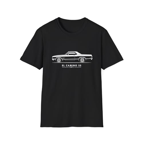 Camiseta 1971 El Camino SS: ropa de coche clásico elegante que evita los diseños sobrecargados