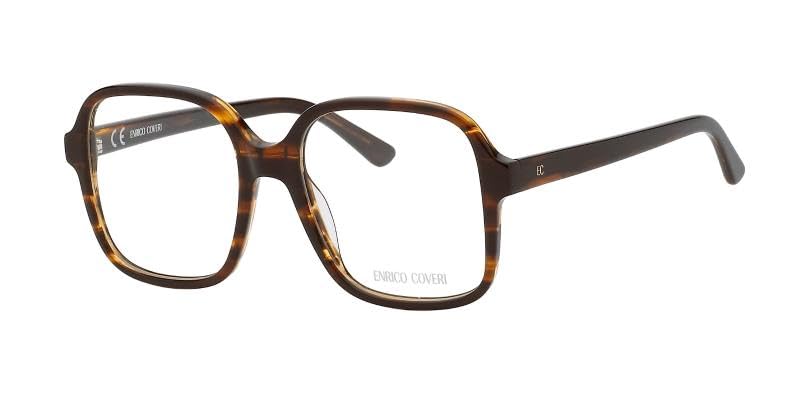 Enrico Coveri Okulary korekcyjne ECV119 damskie okulary kwadratowe, Ma