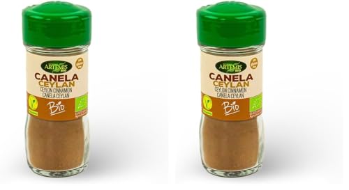 Artemisbio Tarro Canela Ceylan Molida Eco 25 Gr Especias Y Condimentos 100 g (Paquete de 2)