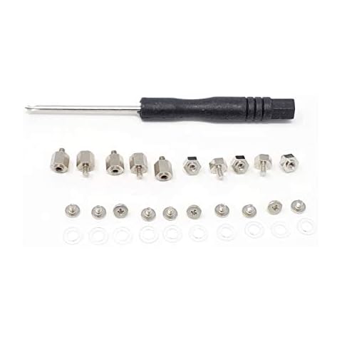 MICRO CONNECTORS M.2 SSD Mounting Screws Kit for Asus Motherboards (L02-M2S-KIT) - Silver Cover