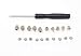 MICRO CONNECTORS M.2 SSD Mounting Screws Kit for Asus Motherboards (L02-M2S-KIT)