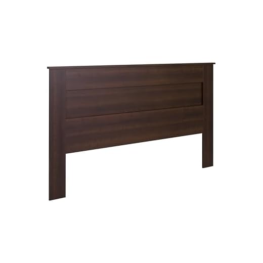 Prepac Stylish Flat Wood Panel Headboard for King Size Beds, Simplistic Wooden King Headboard 2.25" D x 81" W x 48" H, Espresso, EHFK-1301-1
