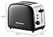Russell Hobbs 2 Slice Lift & Look Toaster (Longer slots, 6 Browning levels, Defrost/Reheat/Cancel function, Removable Crumb Tray, 1670W, Black & Stainless Steel Gloss finish) 26550