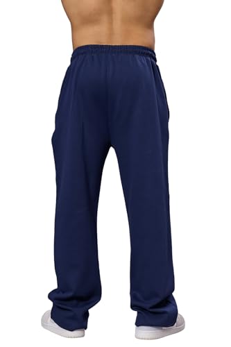 Image of FUAARK Mens Eclipse Straight Tracks Oversized Cotton Gym & Streetwear Pants