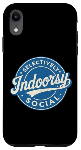 Indoorsy Selectively Social �r���e�[�W ���Љ�I �����I �X�}�z�P�[�X iPhone XR �p