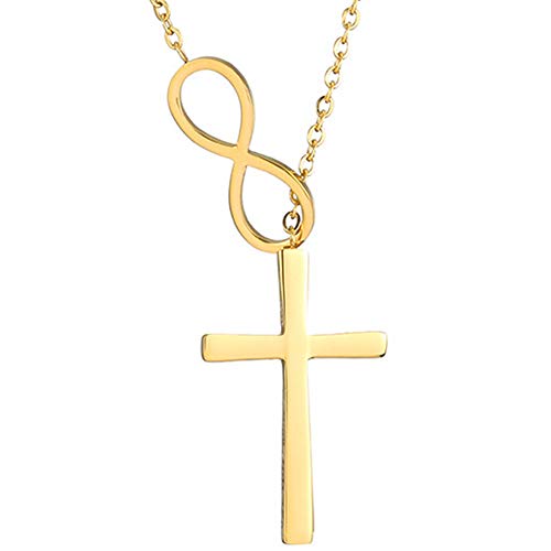 Collier Croix Chrétienne Infini en acier, le bijou spirituel idéal pour sublimer une tenue