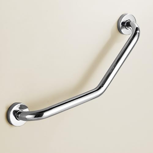 304 Inox Barre d'Appui Douche de securite de soutien poignee Porte-serviettes pour Salle de Bain Baignoire,45cm