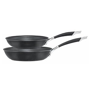 Circulon Momentum Hard Anodised 21.6cm and 25.4cm Frypan Twinpack – Black, Set of 2