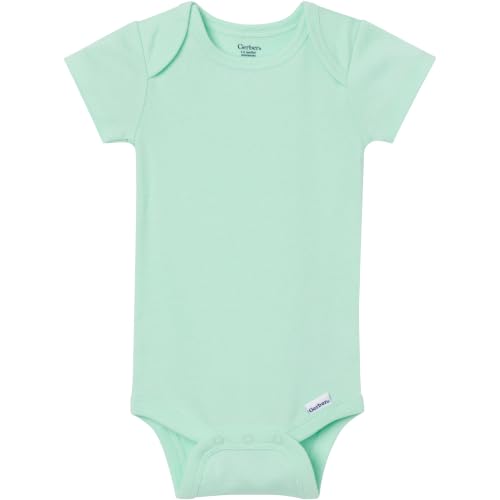 Image of Gerber Baby Girls' 8-pack Short Sleeve Onesies Bodysuits