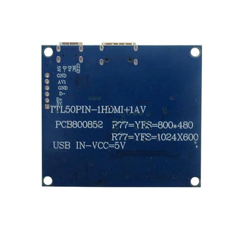 Image of 7 Inch 1024x600 Portable DIY LCD Display Screen with Mini-HDMI Driver Board - Secondary Monitor for PC, Raspberry /Orange Pi, Gaming Consoles, Microscopes & More