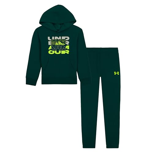 Image of Under Armour Boys 2-Piece Hoodie Sweatshirt and Fleece Pants Set, Outdoor Collection