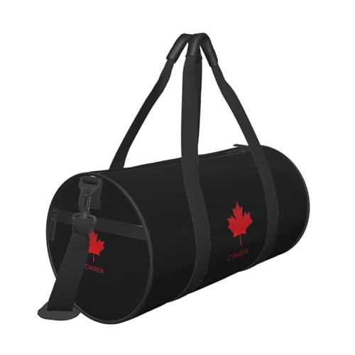 Canadian Maple Leaf Convertible Garment Bag with Shoulder Strap, Carry on Garment Duffel Bag for Men Women - Rolling Foldable for Travel Luggage Bags (Black)4