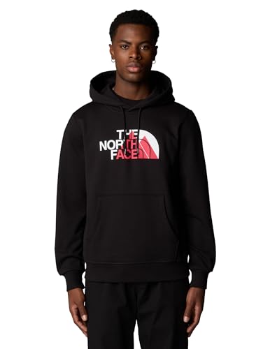 THE NORTH FACE - Felpa con Cappuccio Grafica Biner da Uomo - Comfort, Maniche Lunghe - TNF Black, L