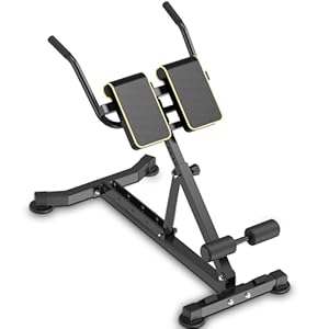 DH FitLife 5-in-1 Roman Chair for Home Gym | Back Extension & Ab Trainer | Foldable & Adjustable Hyperextension Bench | Max Load 150KG | Multi-Function Weight & Curl Bench