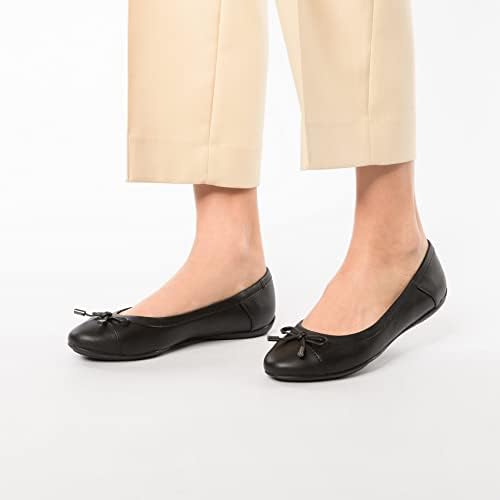 Geox D Charlene B Women's Ballet Pumps Flats Slip On Shoes-Black-6 | Image 1