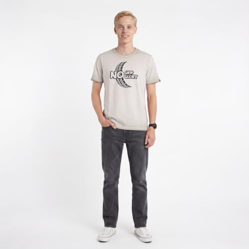 Image of Men's Round Neck Graphic Printed T-Shirt, Red | Premium Cotton Casual Riding Tee | Comfortable Regular Fit Crew Neck for Bikers & Everyday Wear