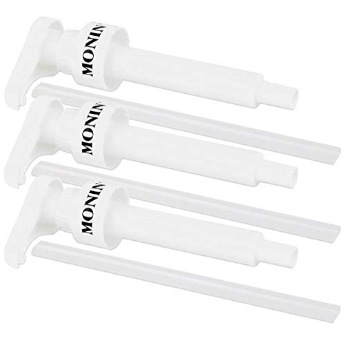 Monin Dosier-Pumpe für Monin Sirup 0,7 L und 1,0 Liter (3er Pack)