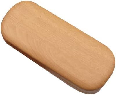 RUIXIAOXI Wood Grain Glasses Case，Hard Shell Glasses Case for Eyeglasses and Sunglasses (yellow)