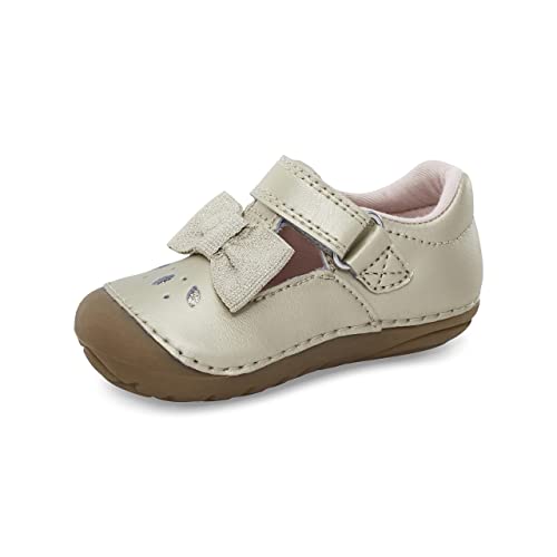 Stride Rite Girls Sm Janna Mary Jane Flat, Champagne, 4 Wide Toddler #TOP13