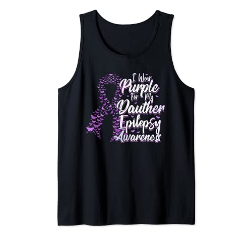 Cinta de concienciación sobre la epilepsia Llevo el color mo Camiseta sin Mangas