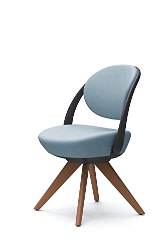 オカムラ パラベル パーソナルチェア 在宅ワーク対応 木4本脚 ブラック セージ 8CBAYS-FXW9