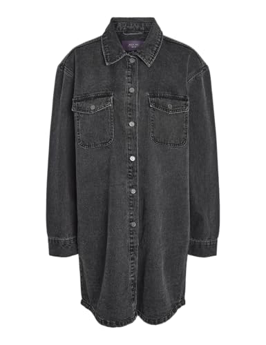 NOISY MAY Damen NMALVA L/S Dress AZ387BL NOOS FWD Kleid, Black Denim, M