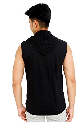 Image of Solid Men Hooded Neck Grey T-Shirt
