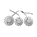 ZXCVBNM 4Pin Kühlerlüfter ersetzen Fit for Bunte Geforce RTX 3080 3070 3060 Ti Igame Ultra OC Weiß RTX3080 RTX3070 Grafikkartenlüfter(Color:3PCS)