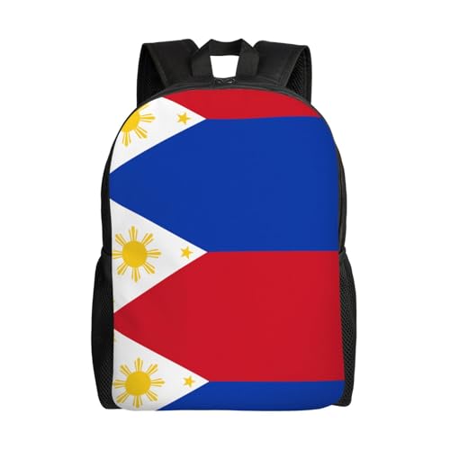 PHAYAH Mochila casual para laptop com estampa de bandeira das Filipinas para homens e mulheres, meninos e meninas, mochila leve