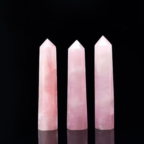 Pointe de quartz rose naturel de 10cm à offrir pour la maison