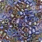 Miyuki Delica 11/0 - Purple Gold Sparkle Lined DB0986-50gms Bag of Japanese Glass Beads