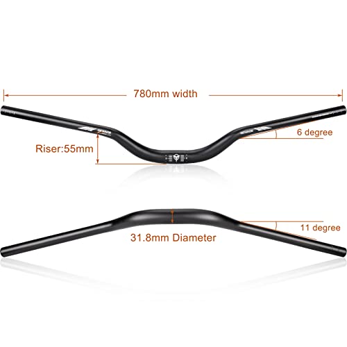 Gewage XTL001 31.8 Bike Handlebar - 25Mm, 55Mm, 70Mm, 90Mm,120Mm Riser Handlebar thumb #3