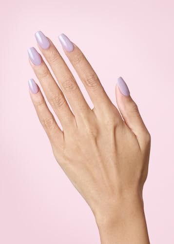 Image of ohora Semi Cured Gel Nail Strips (N Cream Lavender) - Purple, Solid, Works with Any UV /LED Lamps, Salon-Quality, Long Lasting, Easy to Apply & Remove - Includes 2 Prep Pads, Nail File & Wooden Stick