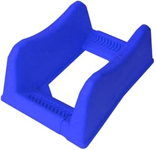 Expositor de neumáticos, Base Ajustable para Almacenamiento de neumáticos, Expositor Compacto para rines de Garaje y ferias, Organizador de neumáticos para Suelo (Color: Azul, tamaño: 35,5 x