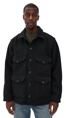 Filson Men's Mackinaw Cruiser Coat, Charcoal, Grey, XL at Amazon Filson Men's Mackinaw Cruiser Coat, Charcoal, Grey, XL at Amazon