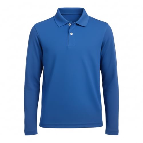 INGEAR Men's Polo Shirt Quick Dry Athletic Golf Tennis Performance Long Sleeve - Casual Office Uniform Wear – Activewear