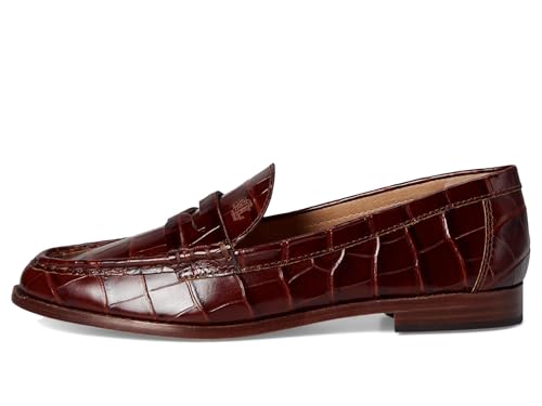 Image of Lauren Ralph Lauren Wynnie Crocodile-Embossed Leather Loafer