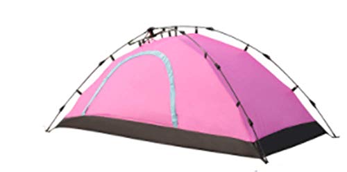 Tente de voyage rose ultra légère et ventilée pour camping individuel