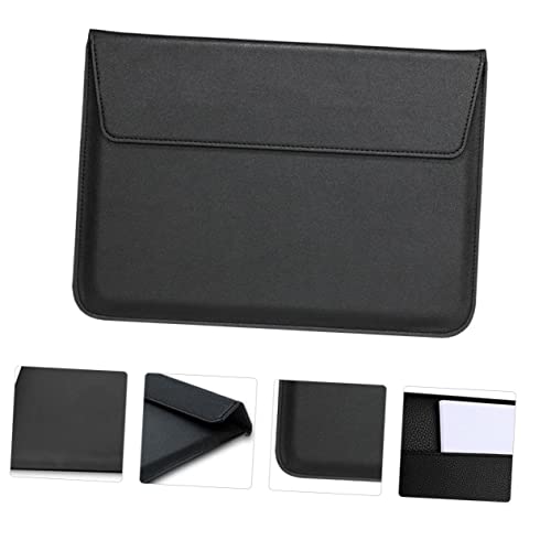 Funda para portátil Air 13 Kisangel ultra fina en negro con soporte de piel PU 7