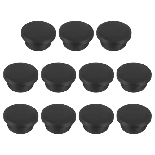 Image of MECCANIXITY 11pcs T-Shaped Silicone Plugs 24mm 15 /16 Inch Dia Snap in Plug Hole Seal Cover Round Rubber Stopper for 23-24mm Holes Kitchen Rubber Bulkheads Waterproof Sealing, Black