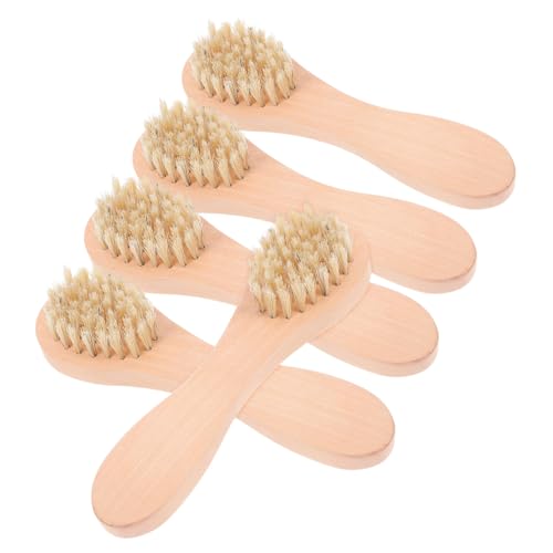 GALPADA 5pcs Soft Bristle Facial Scrubber for Deep Cleansing Gentle Face Washing Tool for Skin Care Exfoliation and Pore Unclogging for Healthy Radiant Skin