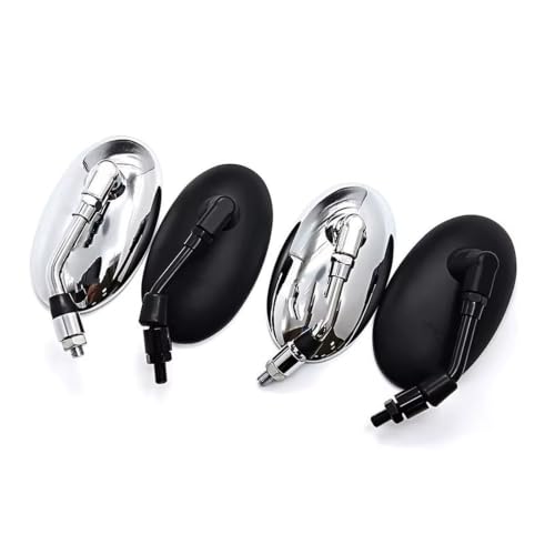 Espejo moto retrovisor universal de motocicleta pieza lateral plata 2