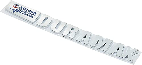 Image of 2X Allison Efi Live Duramax Emblems 3D Badge Nameplate Replacement for Duramax (Blue Chrome)
