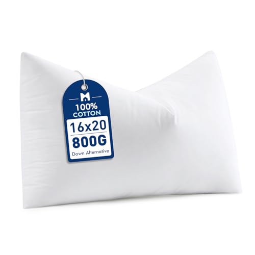 MIULEE 16x20 Down Alternative Pillow Insert Soft Throw Pillow for Sofa Bed