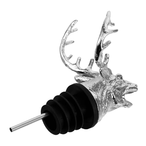 GRIRIW Animal Head Wine Pourer Bottle Spout for Wine Liquor and Sauce Easy to Use Aerator for Home and Bar Fits Bottles Durable and Practical Design