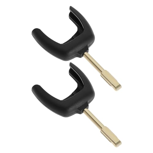 EMSea 2pcs FO21 Lame de Clé à Distance Remplacement Compatible avec Ford Fiesta/Focus/Mondeo/Transit Clé Pliante Clavier de Télécommande Vierge