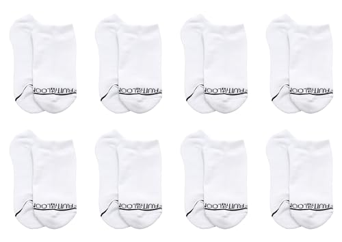 Image of Fruit of the Loom No Show Socks Womens 8 Pack - Arch Support, Soft Cushioned, Breathable Low Cut Ankle Socks for Women